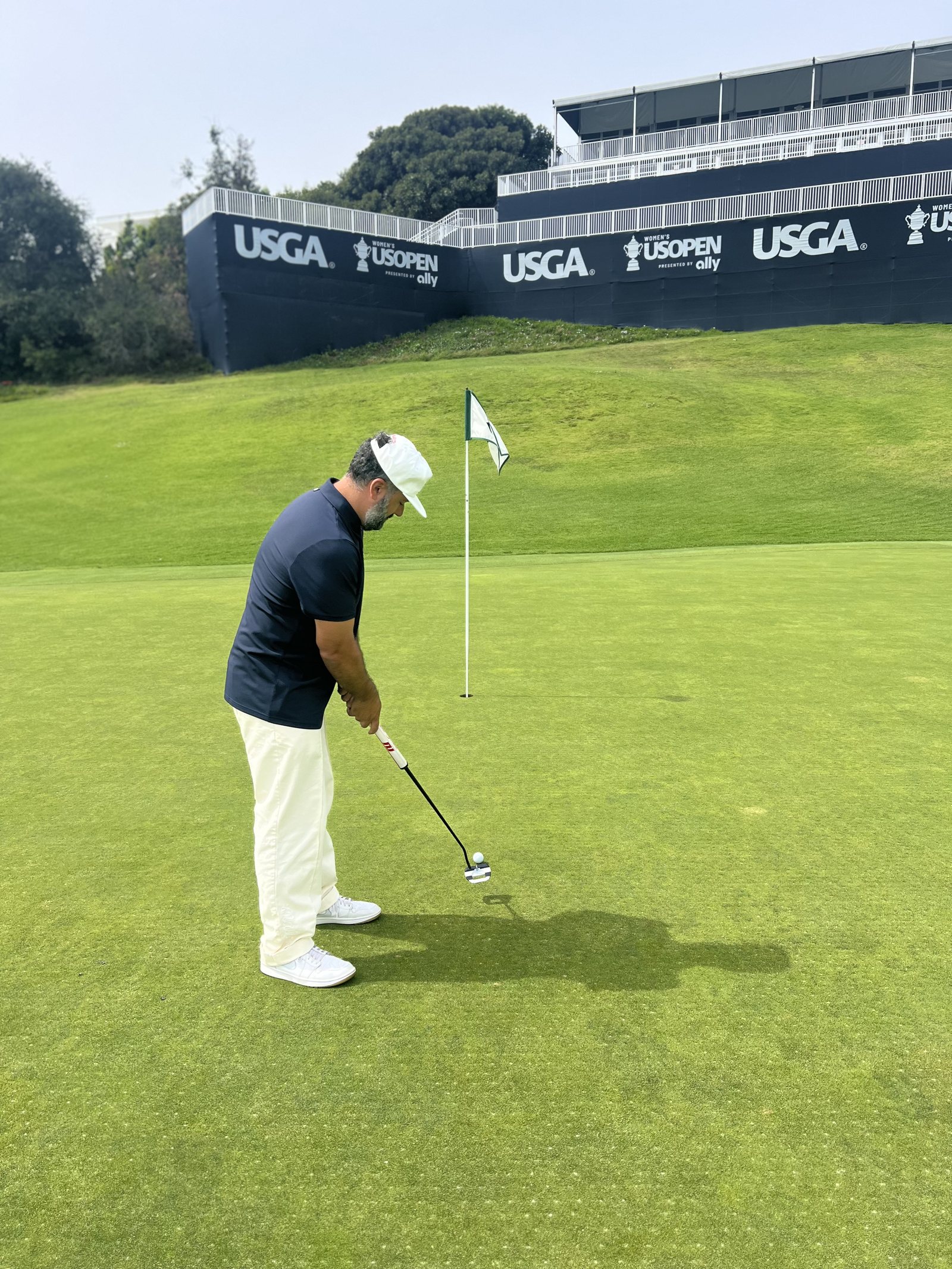 Reading the line on the green