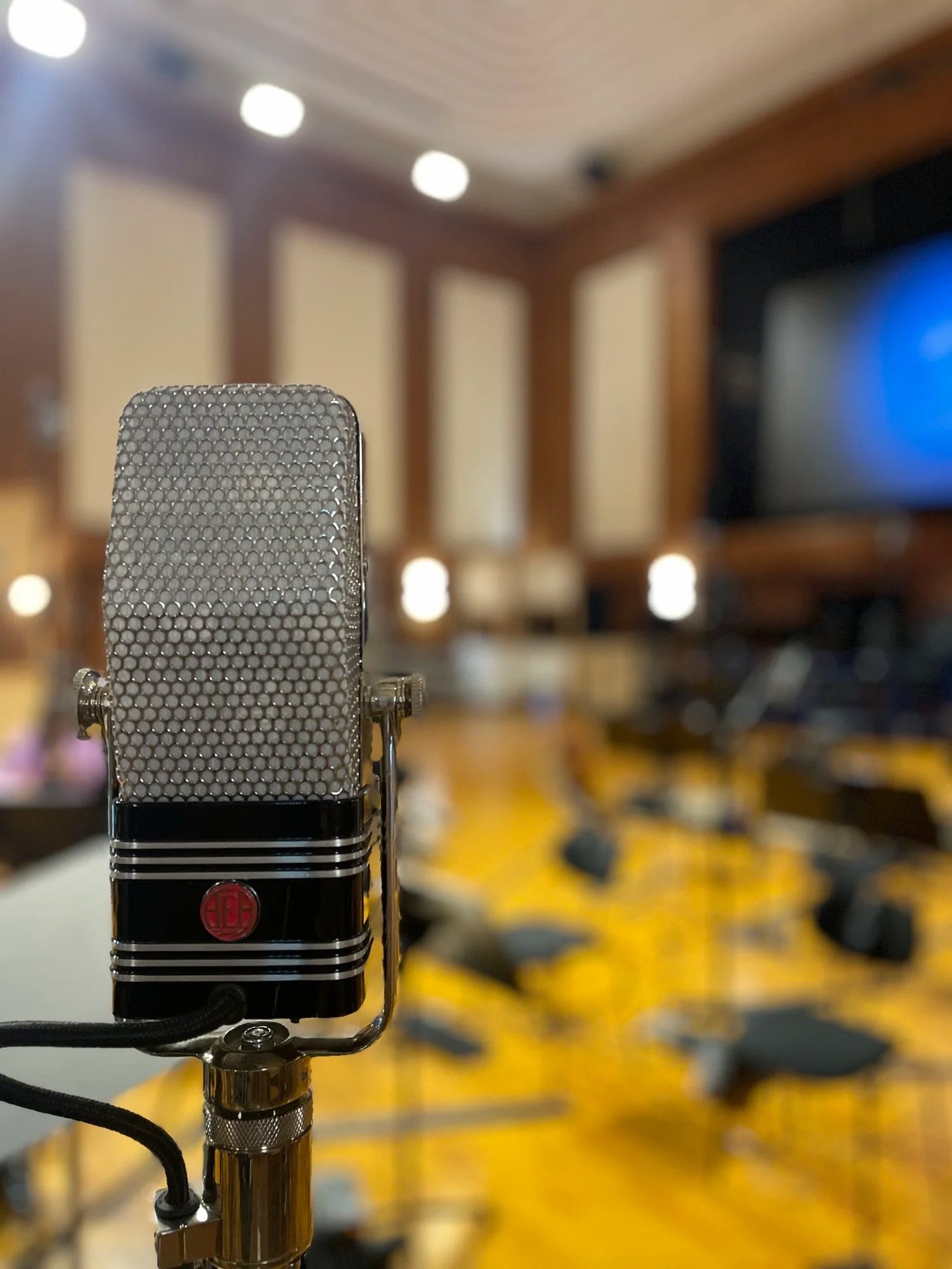 Vintage ribbon microphone