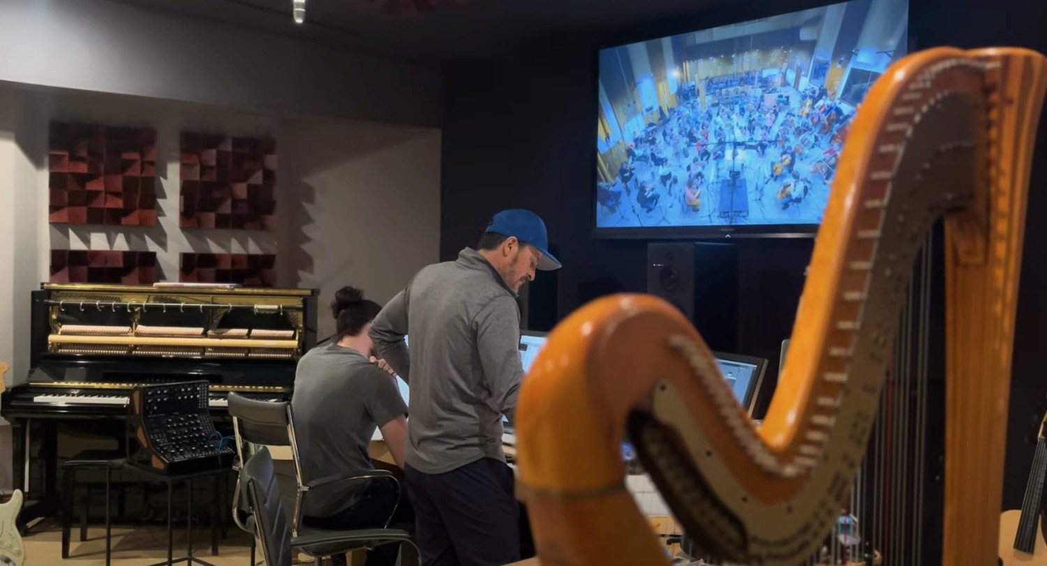 In the studio